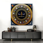 Tibetan Mandala Six-character Mantra Canvas Painting For Meditation And Decompression Print Poster Wall Art Home Decor Pictures