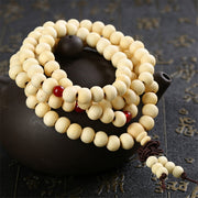 Multilayer 108 Wood Beads Lotus OM Bracelet Men Tibetan Buddhist Mala Buddha Charm Rosary Bracelet For Women Wooden Yoga Jewelry