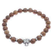 Multilayer 108 Wood Beads Lotus OM Bracelet Men Tibetan Buddhist Mala Buddha Charm Rosary Bracelet For Women Wooden Yoga Jewelry