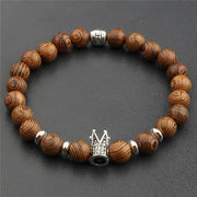 108 Wood Beads Lotus OM Bracelet Tibetan Buddhist Mala Buddha Charm Multilayer Rosary Bracelet Yoga Wooden For Women Men Jewelry