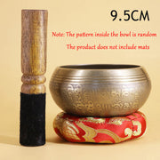 New Nepal Handmade Tibetan Singing Bowl Set Decorative-wall-dishes  Resonance Healing Meditation Yoga Bowl with Mallet