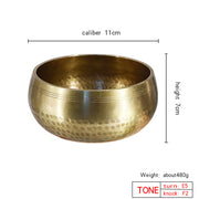 Nepal handmade Tibet Buddha sound bowl Yoga Meditation Chanting Bowl Brass Chime Handicraft music therapy Tibetan Singing Bowl