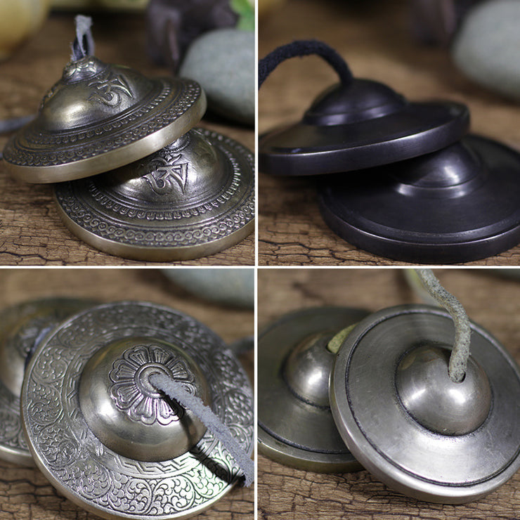 Nepal Handmade Touch Bell Sound Bowl Yoga Meditation Chanting Bowl Brass Chime Handicraft Music Therapy Tibetan Singing Bowl