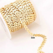 14K Gold Color Plated Brass Round Link Chains Necklace Chains High Quality Jewelry Accessories