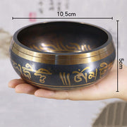 Nepal handmade Buddha sound bowl sound therapy yoga meditation singing bowl Tibet prayer bowl metal craft home decor ornaments