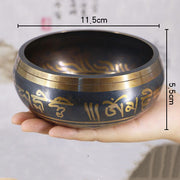 Nepal handmade Buddha sound bowl sound therapy yoga meditation singing bowl Tibet prayer bowl metal craft home decor ornaments