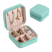 Casegrace Mini Travel Jewelry Box Storage Organizer Packaging Case Portable PU Leather Earring Ring Necklace Jewellery Organizer