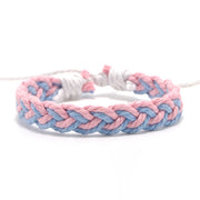 Fashion colorful bracelet cotton thread woven geometric hand rope Nepal ethnic style hand-woven friendship bracelet bohemian