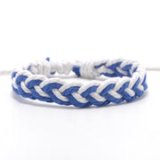 Fashion colorful bracelet cotton thread woven geometric hand rope Nepal ethnic style hand-woven friendship bracelet bohemian