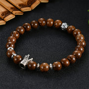 108 Wood Beads OM Lotus Multilayer Bracelet Tibetan Buddhist Mala Buddha Charm Rosary Bracelet Yoga Wooden For Women Men Jewelry