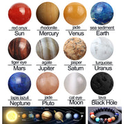 Eight Planets Natural Stone Beads Universe Yoga Chakra Galaxy Solar System Beads For Jewelry Making Diy Women Bracelet